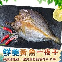 【歐嘉嚴選】鮮美黃魚一夜干-250G